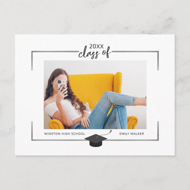 Postkort för meddelande om silver i Gräns Studente Vykort (Framsida)