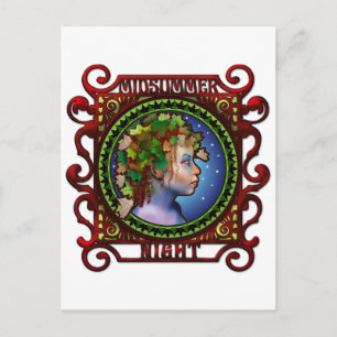 Postkort för midsommarnatt vykort