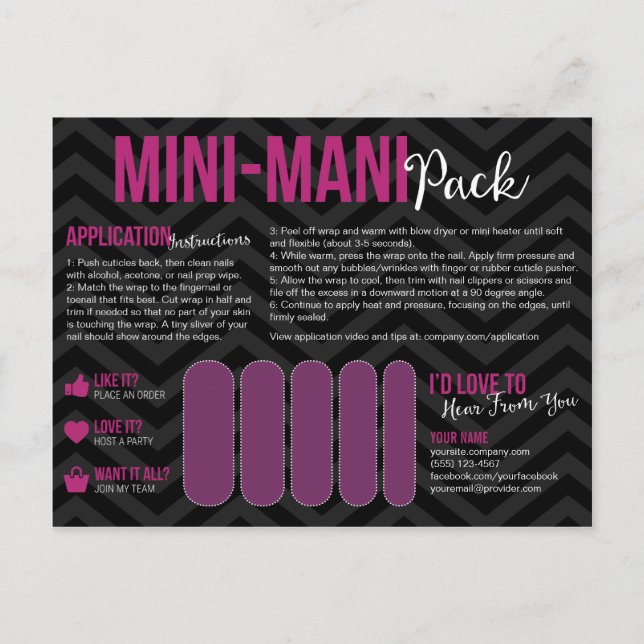 Postkort för Mini-Mani-paket Vykort (Framsida)