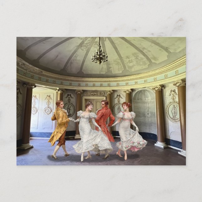 Postkort för Minuet-inbjudan Inbjudan Vykort (Framsida)