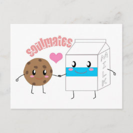 Postkort för mjölk och cookie vykort