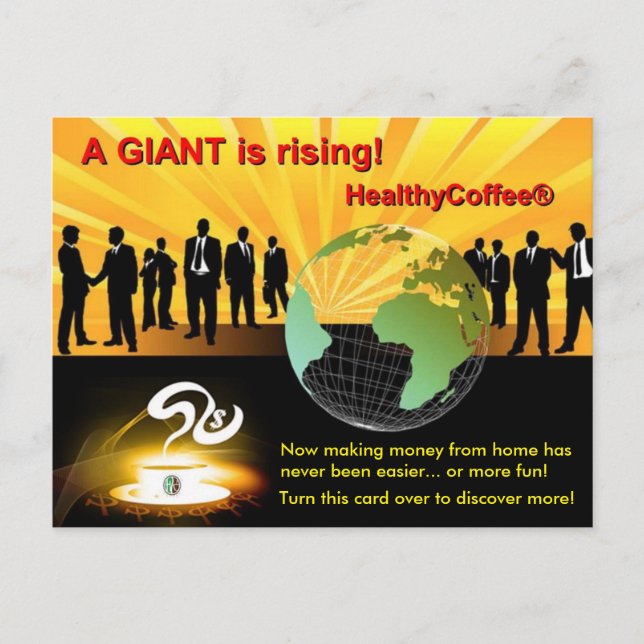 Postkort för möte-/affärsmöjlighet inbjudan vykort (Framsida)