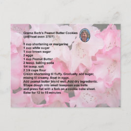 Postkort för mottagare av peanut Butter Cookie-mot Vykort