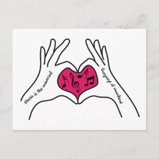 Postkort för musikoffert vykort