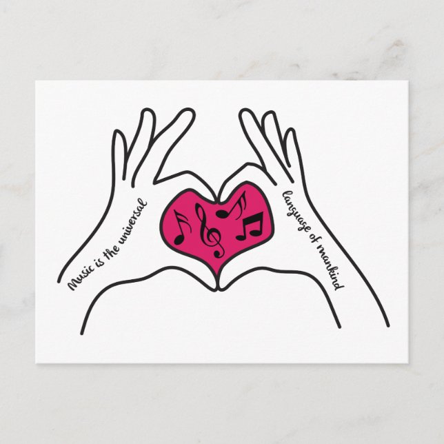 Postkort för musikoffert vykort (Framsida)