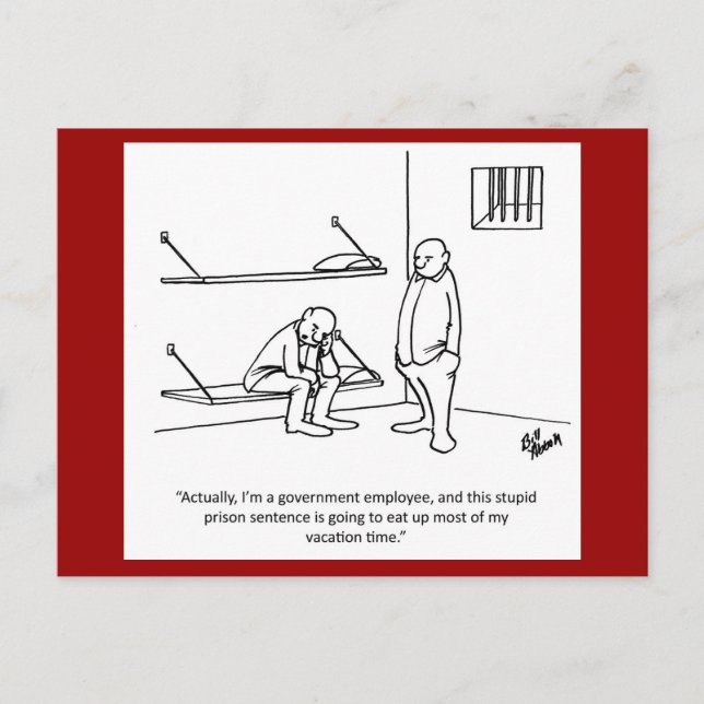 Postkort för myndigheter/Politiskt humor Vykort (Framsida)