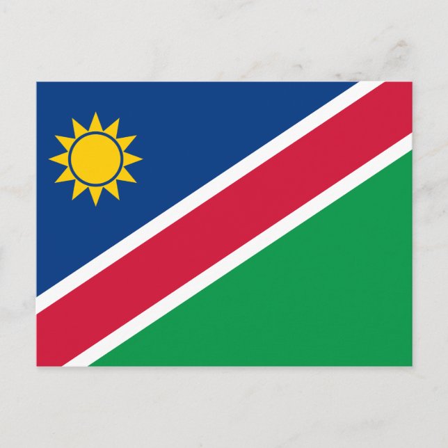 Postkort för Namibia (Namibian) Flagga Vykort (Framsida)