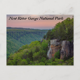 Postkort för nationalparken i New River Gorge Vykort