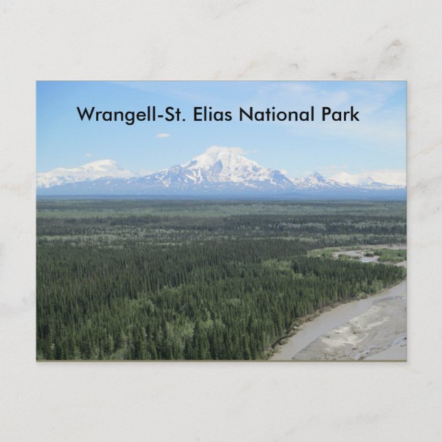 Postkort för nationalparken Wrangell-Saint Elias Vykort (Framsida)
