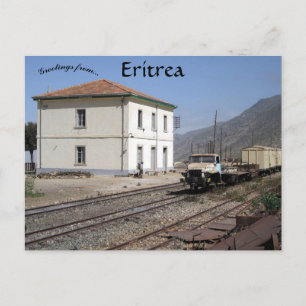 Postkort för Nefasit Railway Station Eritrea Vykort