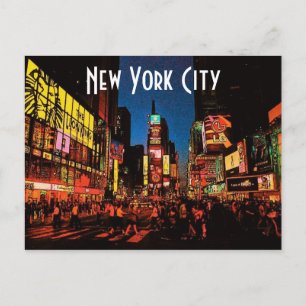 Postkort för New York City (Neon) Vykort
