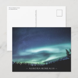 Postkort för Norge i norra Ljus Vykort