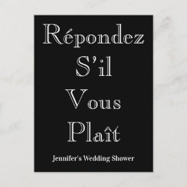 Postkort för nostalgic ’Répondez S’il Vous Plaît’ Vykort