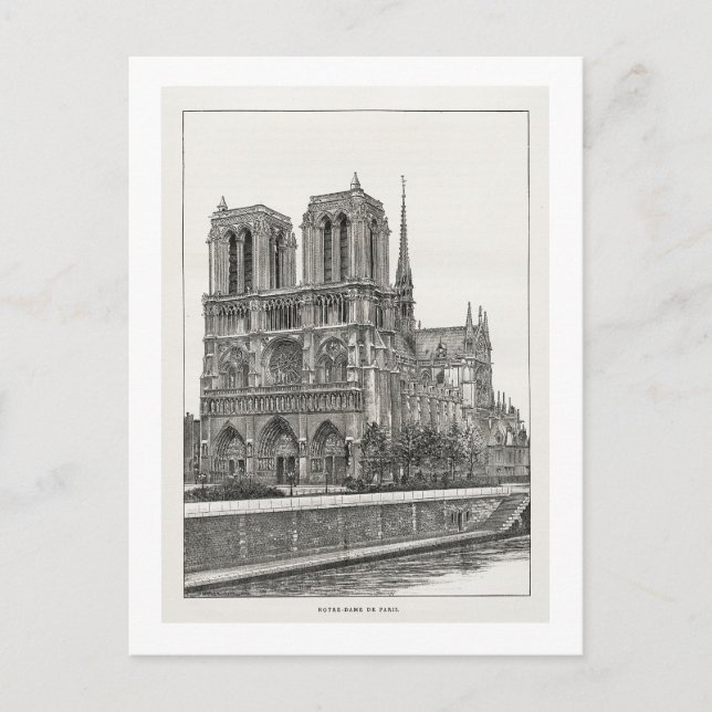 Postkort för notre Dame Vykort (Framsida)