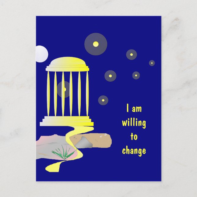 Postkort för ny beställning av resan i lycklig vykort (Framsida)