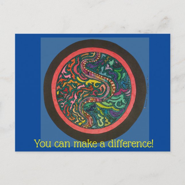 Postkort för ökad medvetenhet om människohandel helg vykort (Framsida)