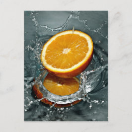 Postkort för orange Stänk anpassningsbar Vykort