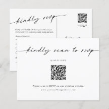 Postkort för OSA av streckkodshölje för minimalist