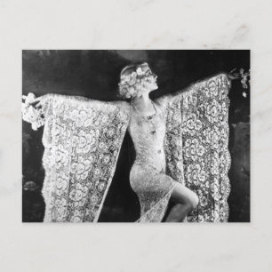 Postkort för Paris Cabaret Dancer Vykort