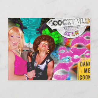 Postkort för party Collage Inbjudan Vykort