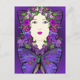 Postkort för persephone och Butterfly Vykort