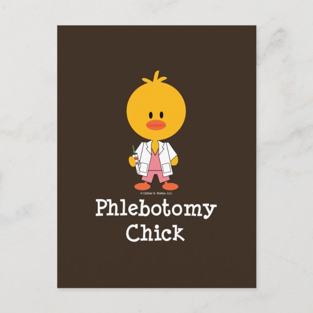 Postkort för Phlebotomy Chick Vykort (Framsida)