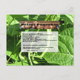 Postkort för potatispancakes vykort