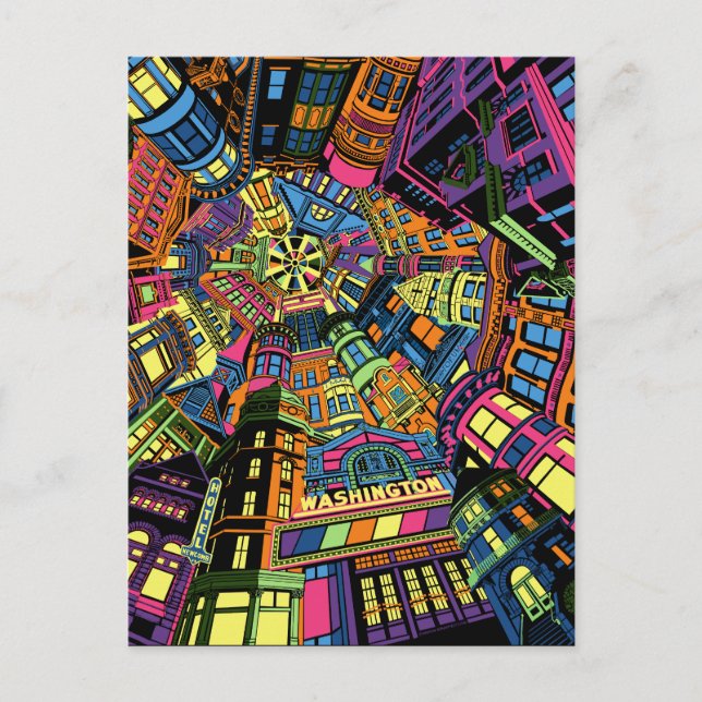 Postkort för Quincy Illinois-distriktet Vykort (Framsida)