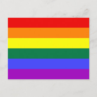 Postkort för Rainbow Pride Flagga Vykort