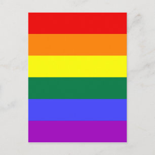 Postkort för Rainbow Pride Flagga Vykort