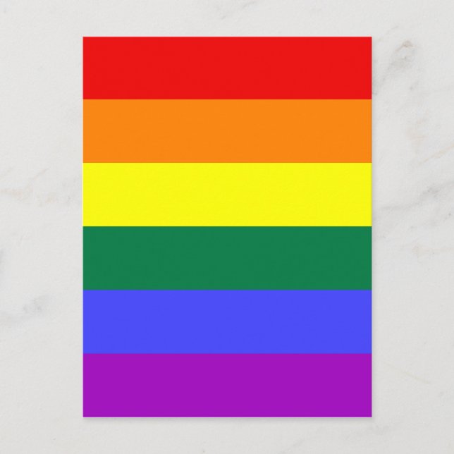 Postkort för Rainbow Pride Flagga Vykort (Framsida)