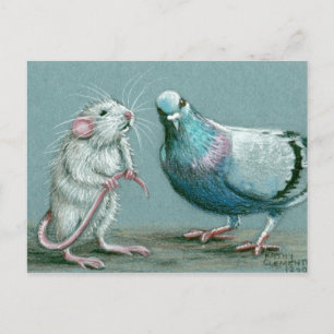 Postkort för råtta och Pigeon Vykort