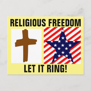 Postkort för religiösa Freedom memes Vykort