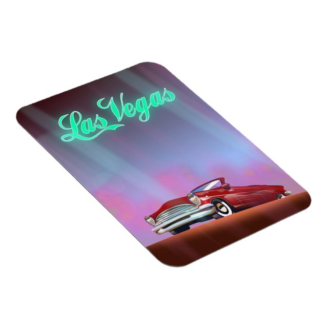 Postkort för reseaffisch för Las Vegas Magnet (Högersidan)