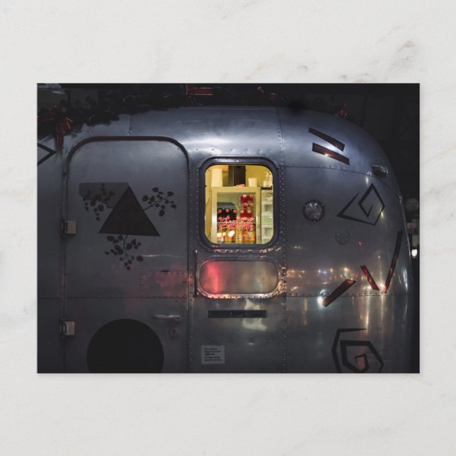 Postkort för RETRO CAMPER TRAILER Vykort (Framsida)