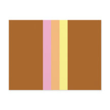 Postkort för Retro Rand (Orange Multi)