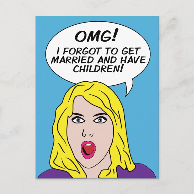 POSTKort för RETRO-TECKNADER Vykort (Framsida)