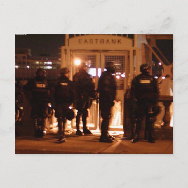 Postkort för Riot Police Vykort (Framsida)