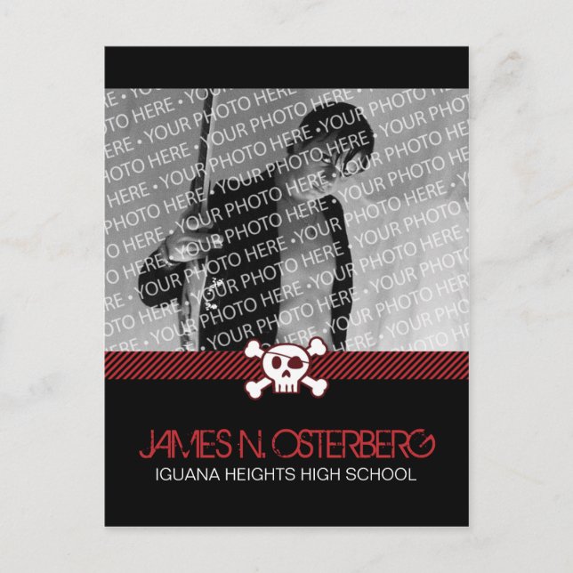 Postkort för Rockin Party-inbjudan Inbjudan Vykort (Framsida)