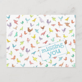 Postkort för Roligt saknas Vykort