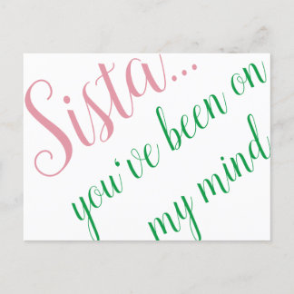 Postkort för rosa och Grönt Helg Vykort