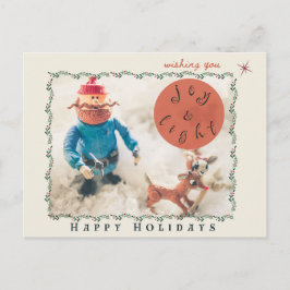 Postkort för Rudolph & Friends Helgdag (blank back Helg Vykort