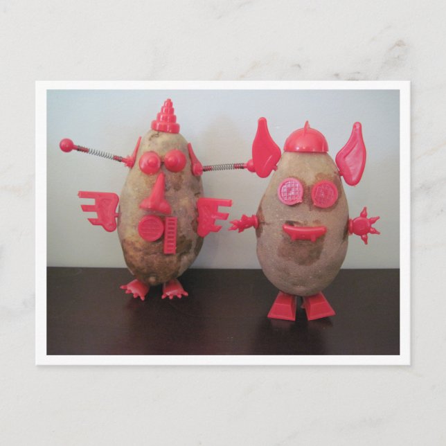 Postkort för rymdpotatis vykort (Framsida)