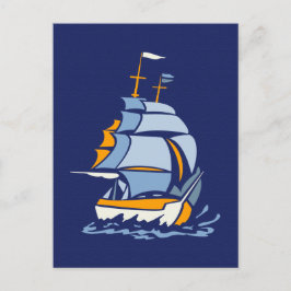 Postkort för segelbåt, anpassade vykort