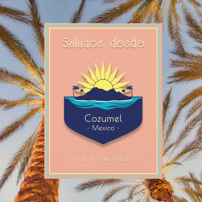 Postkort för semester i Cozumel Mexiko Vykort (Skapare uppladdad)