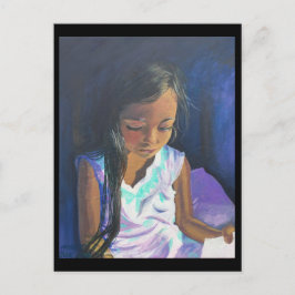 Postkort för september 2: Girl Reading BRENNAN CEN Vykort