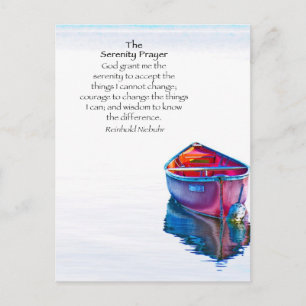 Postkort för Serenity Prayer i sjö Vykort