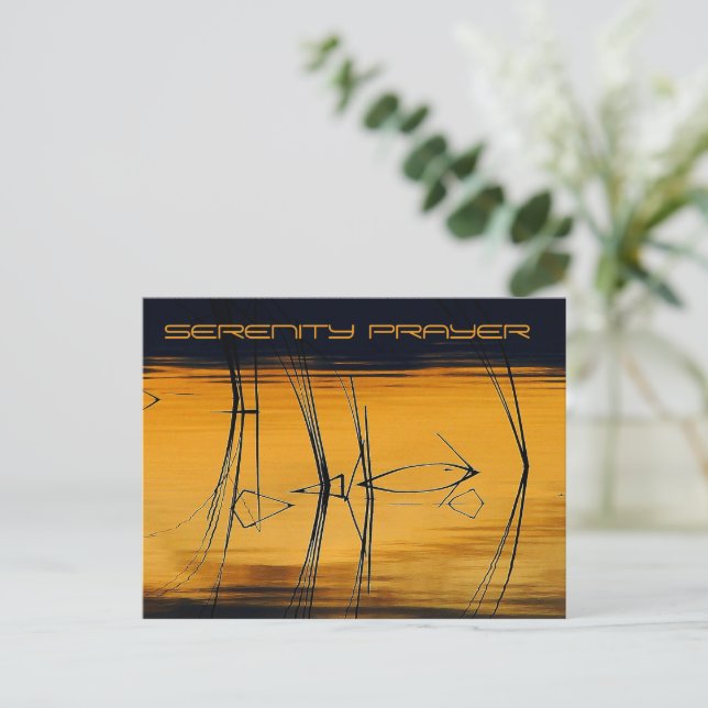 Postkort för Serenity Prayer Vykort (Stående Fram)