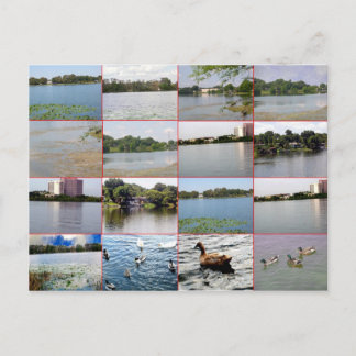 Postkort för sjö Collage Vykort