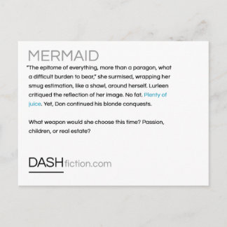 Postkort för sjöjungfru vykort
